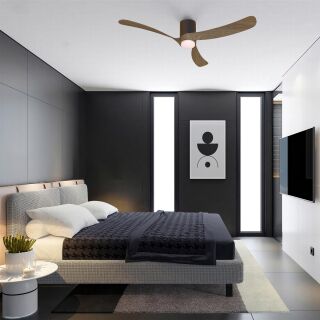 Mantra Nemo II L Deckenventilator LED schwarz-walnuss
