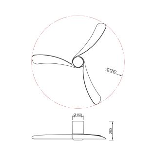Mantra Nemo II M Deckenventilator LED weiß