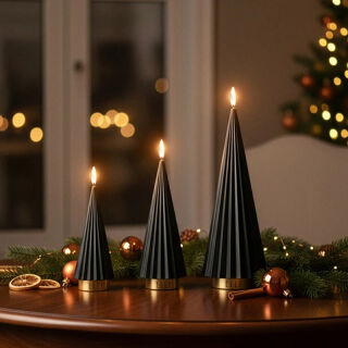 Boreal LED Kerze schwarz