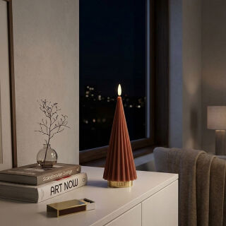 Boreal LED Kerze bordeaux