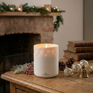 Villeroy & Boch Salzburg LED Porzellankerze Ø 8,5 cm