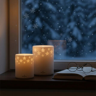 Villeroy & Boch Salzburg LED Porzellankerze Ø 8,5 cm