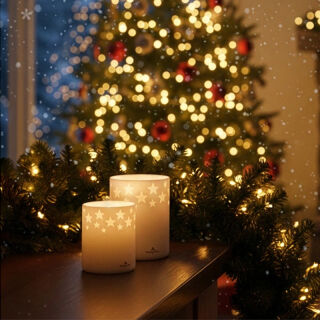 Villeroy & Boch Salzburg LED Porzellankerze Ø 8,5 cm