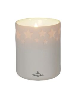 Villeroy & Boch Salzburg LED Porzellankerze Ø 8,5 cm