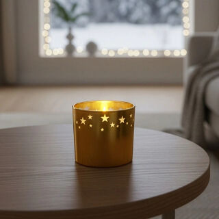 Villeroy & Boch Zurich LED Glaskerze gold