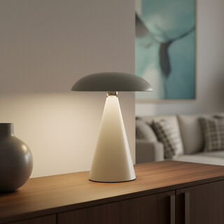 Kinoko XS Akku LED Tisch- und Wandeuchte matt jadegrün