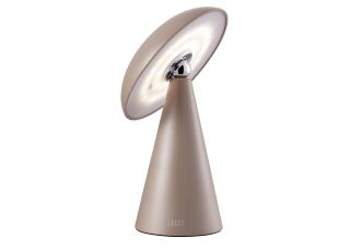 Kinoko XS Akku LED Tisch- und Wandleuchte matt hellbraun