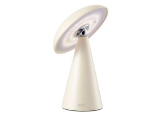 Kinoko XS Akku LED Tisch- und Wandleuchte matt creme