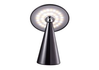 Kinoko XS Akku LED Tisch- und Wandleuchte hochglanz schwarz