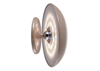 Kinoko XS Akku LED Tisch- und Wandleuchte hochglanz hellbraun