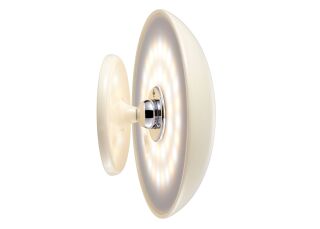 Kinoko XS Akku LED Tisch- und Wandleuchte hochglanz creme