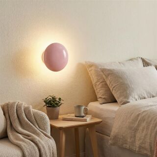 Kinoko XS Akku LED Tisch- und Wandleuchte hochglanz pink