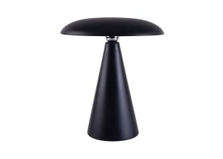 Kinoko II Akku LED Tisch- und Wandeuchte matt schwarz