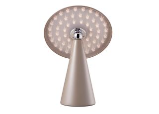 Kinoko II Akku LED Tisch- und Wandleuchte matt hellbraun