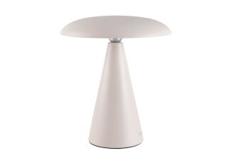 Kinoko II Akku LED Tisch- und Wandeuchte matt creme