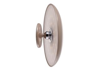 Kinoko II Akku LED Tisch- und Wandleuchte hochglanz hellbraun