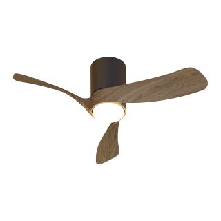 Mantra Nemo II XS Deckenventilator LED schwarz-walnuss