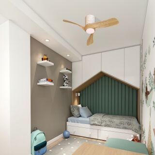 Mantra Nemo II XS Deckenventilator LED ceramic-holz