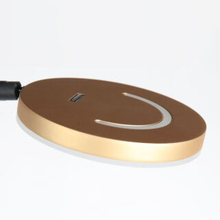 Steinhauer Soleil Akku LED Stehleuchte schwarz-gold