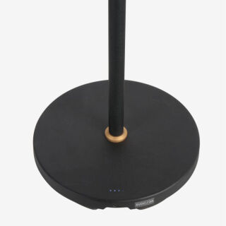 Steinhauer Soleil Akku LED Stehleuchte schwarz-gold