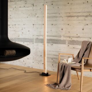 Ideal Lux Stehleuchte Craft PT Natur-Holz