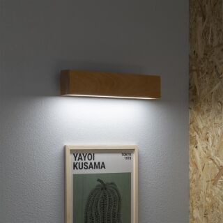 Ideal Lux Wandleuchte Craft AP Natur-Holz