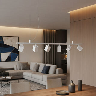 Ideal Lux Pendelleuchte Dynamite SP6 square weiß