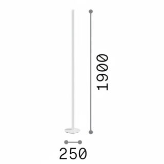 Ideal Lux Stehleuchte Dorica PT1 geriffelt