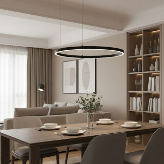 Ideal Lux Pendelleuchte Oracle Slim SP D70 round schwarz...