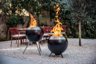 MOON 55 Feuerkorb mit niedrigem Fuß