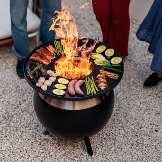 MOON 55 Plancha-Grillset niedrig