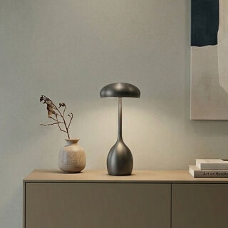 Villeroy & Boch Akku Tischleuchte TRIEST graphit gebürstet