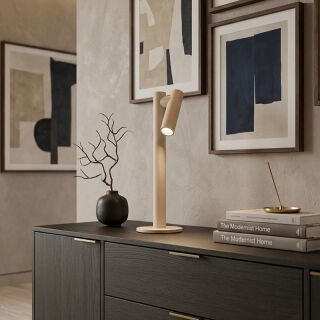 Sompex Tubo sand Akku LED Tischleuchte