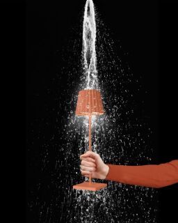 Sompex Troll RC orange Akku LED Tischleuchte