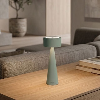 Sompex Elody Akku Tischleuchte olivgrün