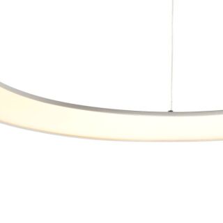 Steinhauer Ringlede 57cm Pendelleuchte silber