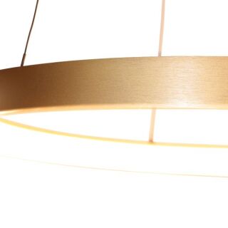 Steinhauer Ringlede 57cm Pendelleuchte gold