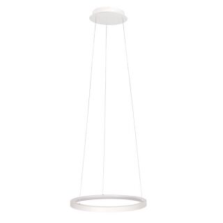 Steinhauer Ringlede 57cm Pendelleuchte weiß