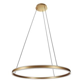 Steinhauer Ringlux Pendelleuchte LED gold 80cm