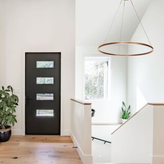 Steinhauer Ringlux Pendelleuchte LED gold 80cm
