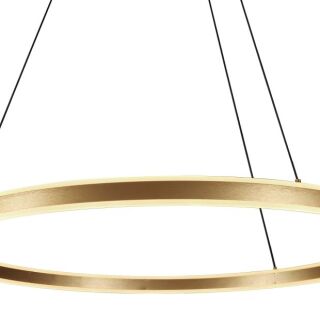 Steinhauer Ringlux Pendelleuchte LED gold 80cm
