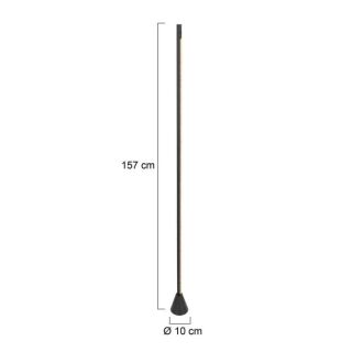 Steinhauer Luzhaz Stehleuchte schwarz 157 cm