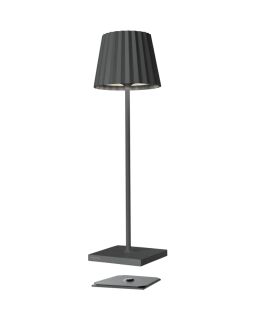 Sompex Troll RC anthrazit Akku LED Tischleuchte