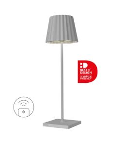 Sompex Troll RC grau Akku LED Tischleuchte