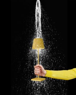 Sompex Troll RC gelb Akku LED Tischleuchte