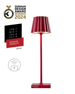 Sompex Troll Nano RC Akku Tischleuchte rot