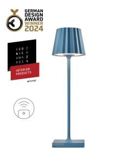 Sompex Troll Nano RC Akku Tischleuchte blau