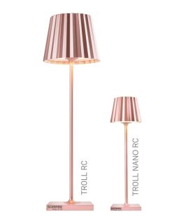 Sompex Troll Nano RC Akku Tischleuchte roségold