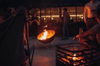 BOWL 70 Feuerschale mit Sternfuß