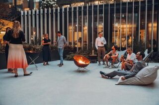 BOWL 70 Feuerschale mit Sternfuß